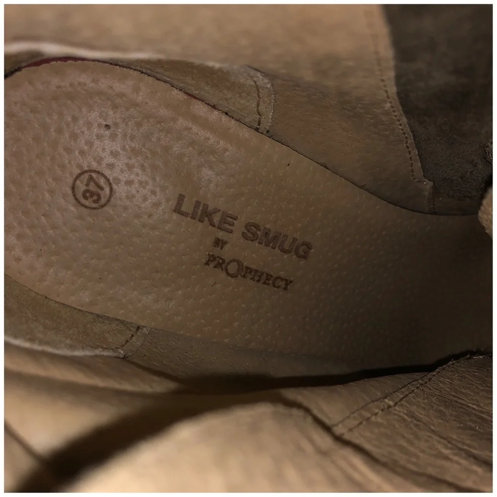 LIKE SMUG BY PROPHECY ANKLE BOOTS SIZE US 7/ EUR 37 - Picture 11 of 11